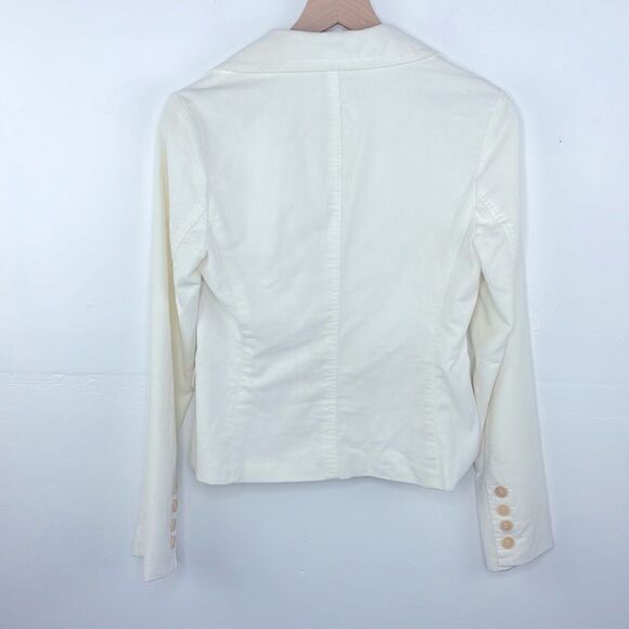 Vince Women’s size 6 Cream Corduroy Blazer Fully Lined Button Closure w pockets - Picture 3 of 8